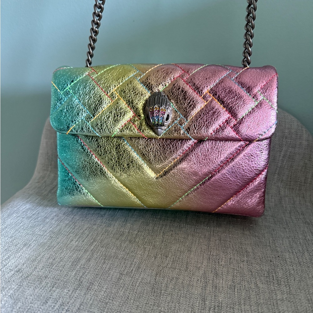 Kurt Geiger Kensington Rainbow Metallic Quilted Women's Bag